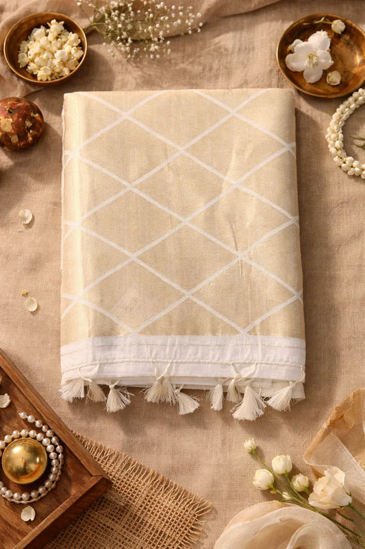 Double Side Temple Border Saree – Traditional Elegant Festive Wear - SOL BY SMITHA