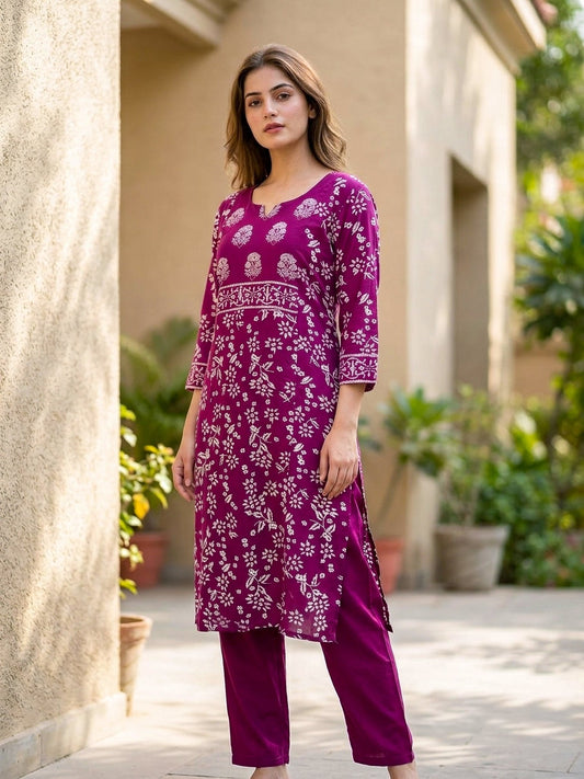 Floral Printed 2 PC Set - SOL BY SMITHA