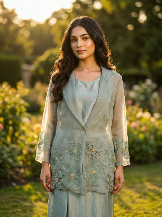 Organza 3 Piece Set for Women - SOL BY SMITHA
