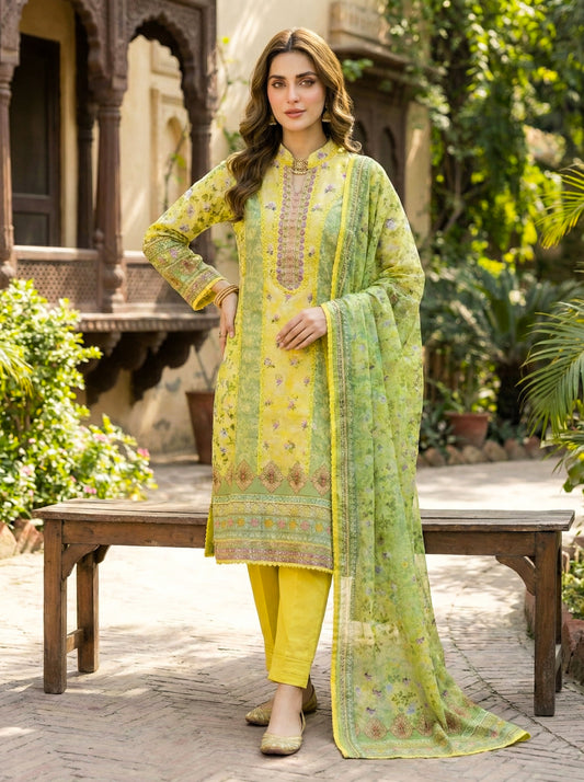 Pakistani Soft Cotton 3 PC Set