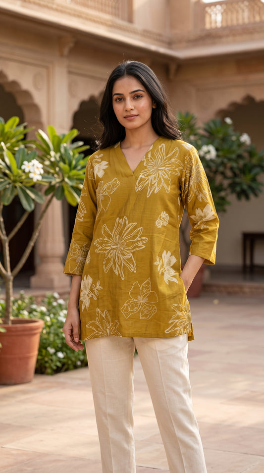 Women’s Printed Cotton Kurti – Soft & Breathable Everyday Indian Wear