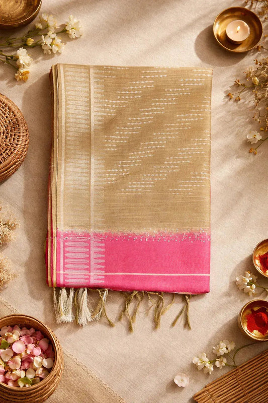 BGP staple saree ( Chanderi Silk ) - SOL BY SMITHA