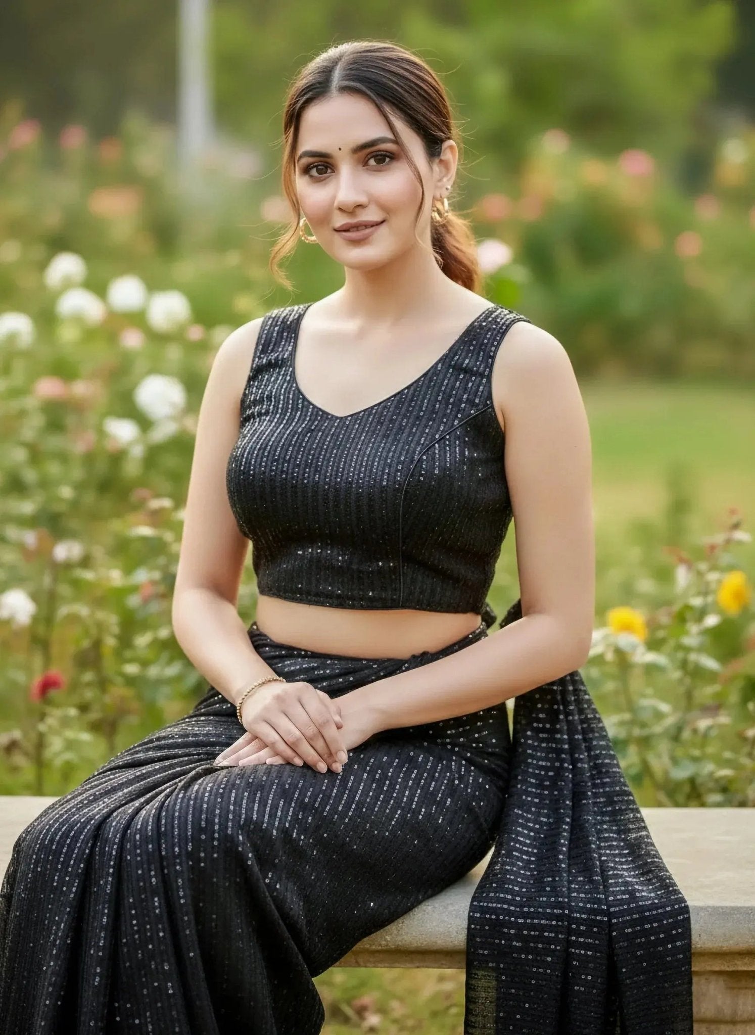 Black Blouse - SOL BY SMITHA