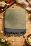 Black Chanderi Cotton Saree - SOL BY SMITHA