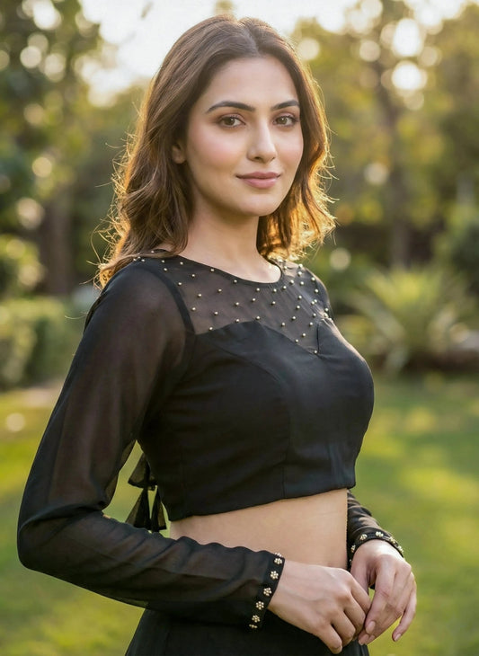 Black color blouse - SOL BY SMITHA