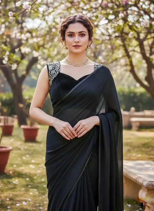 Black Cut Blouse - SOL BY SMITHA