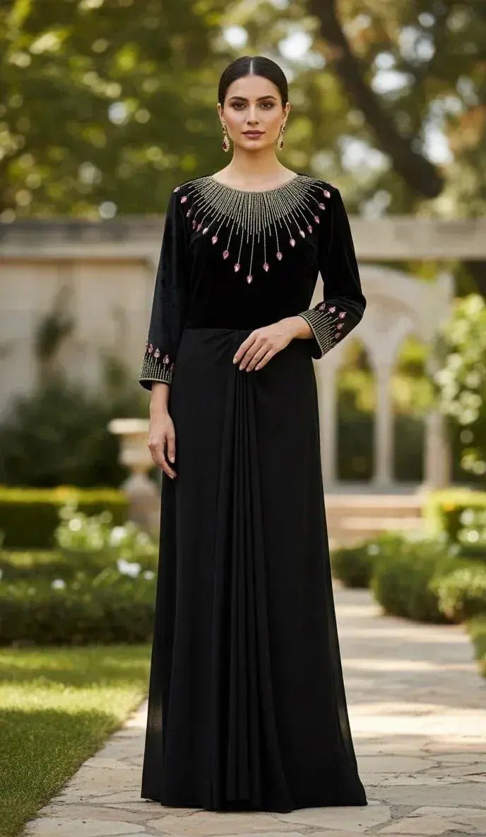Black Designer Dress - SOL BY SMITHA