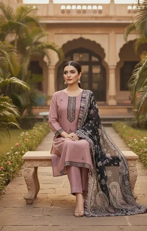 Blush Pink 3 PC Dress - SOL BY SMITHA