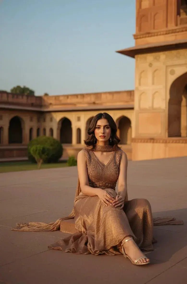 Bronze Heavy Garara Set - SOL BY SMITHA