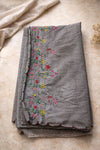 Cotton Saree with Floral Embroidery | Elegant Daily Wear – SOL BY SMITHA - SOL BY SMITHA