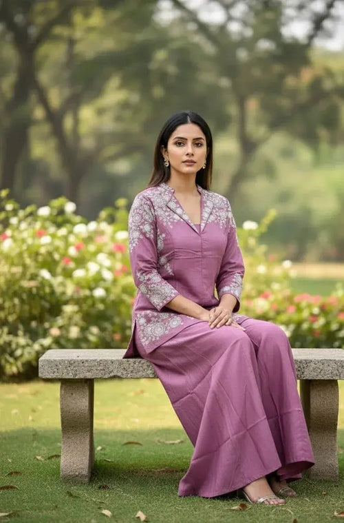 Embroidery Coord Set - SOL BY SMITHA