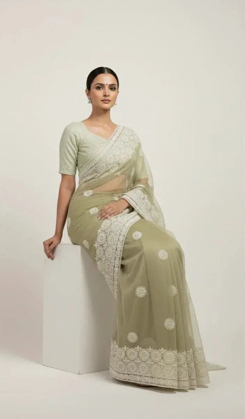 Embroidery Saree - SOL BY SMITHA
