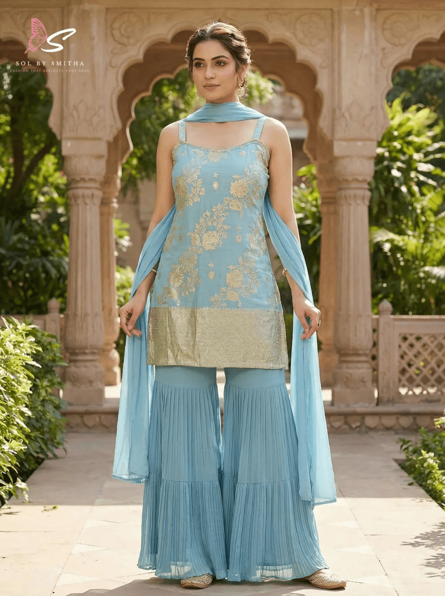 Fancy Gharara Set - SOL BY SMITHA