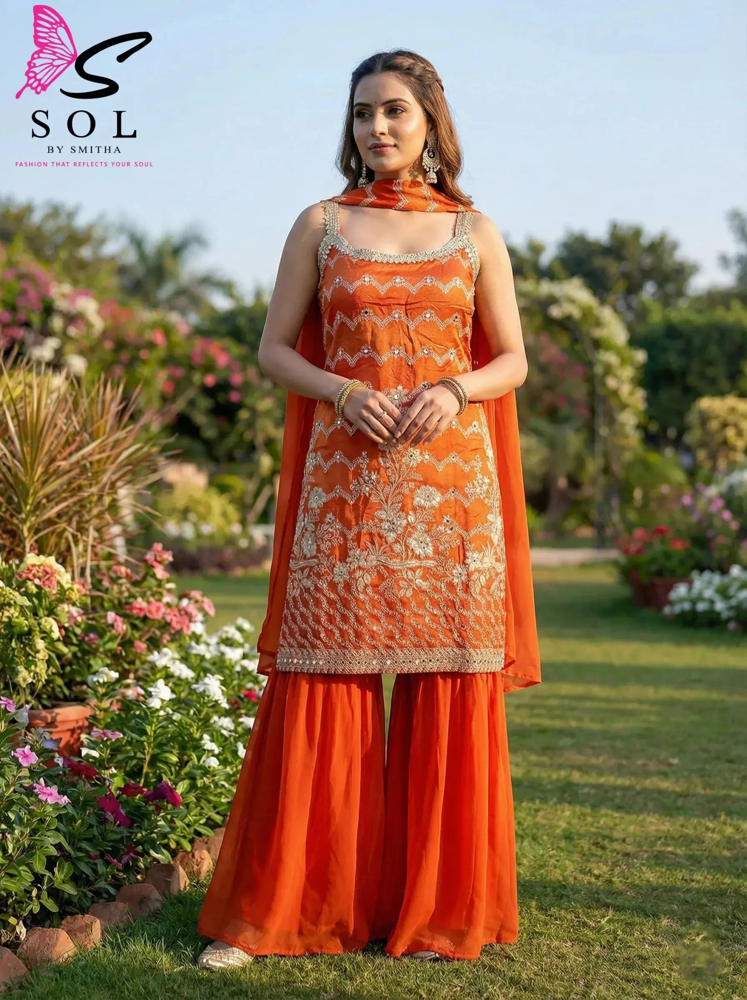 Fancy Gharara Set - SOL BY SMITHA