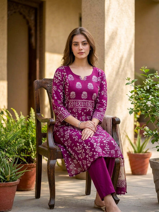 Floral Printed 2 PC Set - SOL BY SMITHA