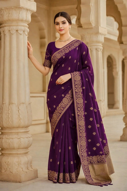 Golden Print Saree - SOL BY SMITHA