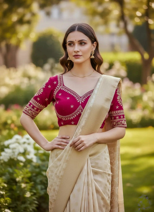 Golden work Blouse - SOL BY SMITHA