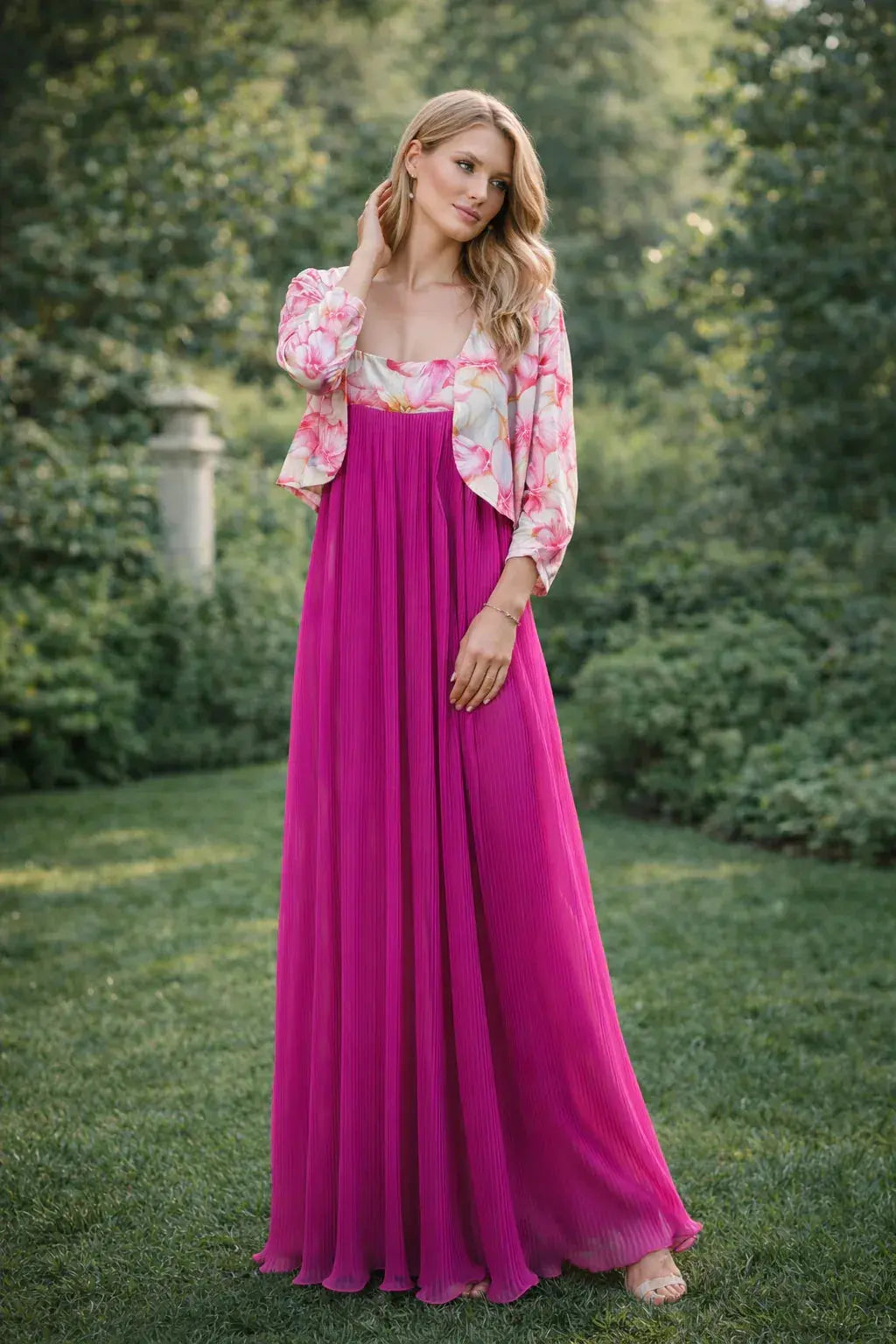 Gown with coat - SOL BY SMITHA