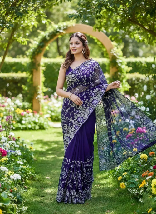Heavy Sequence Saree - SOL BY SMITHA