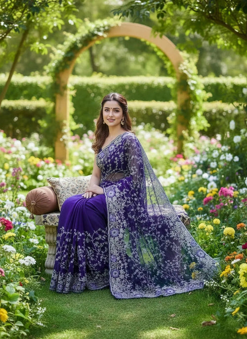 Heavy Sequence Saree - SOL BY SMITHA