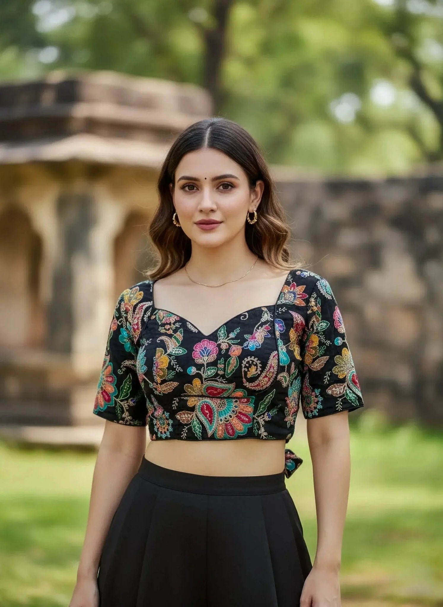 Heavy Work Multi - Color Blouse - SOL BY SMITHA