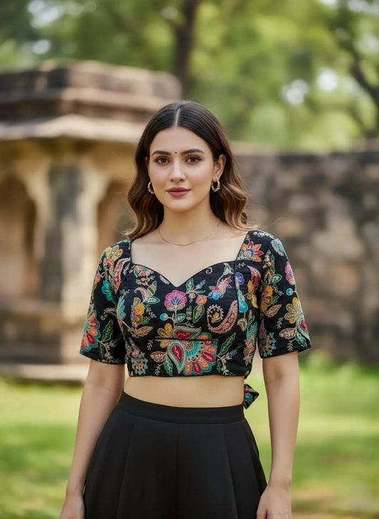 Heavy Work Multi - Color Blouse - SOL BY SMITHA