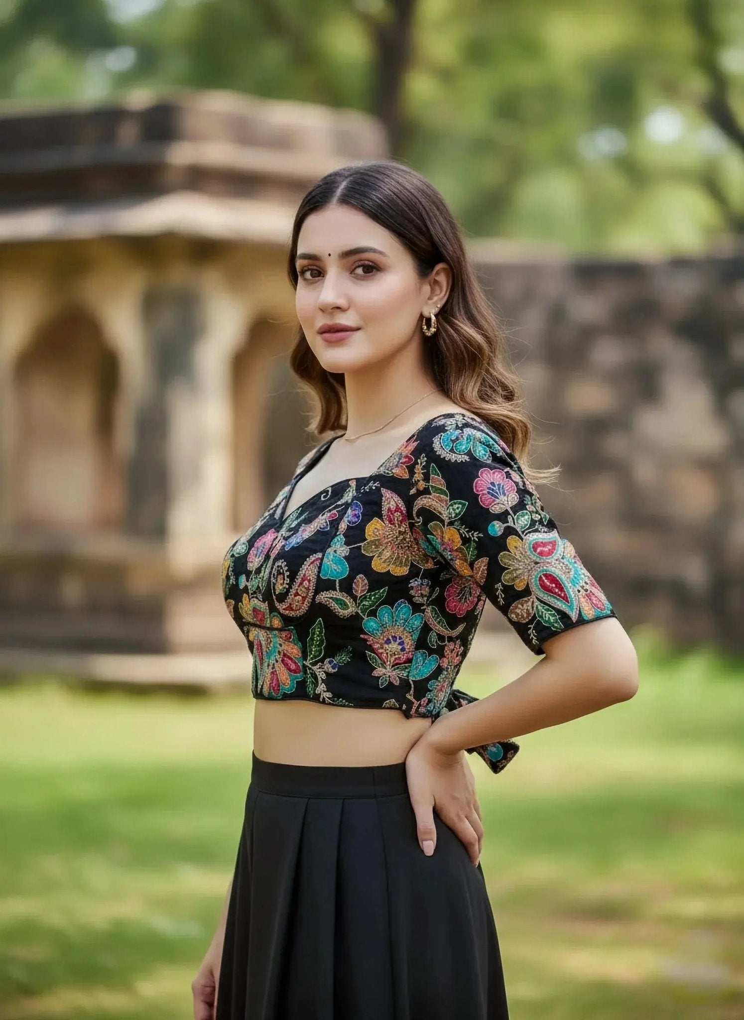 Heavy Work Multi - Color Blouse - SOL BY SMITHA