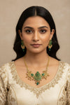 Sol by Smitha JA Jocker in green and multi-color with intricate patterns, displayed on a plain background.