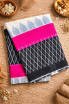 Jaipur cotton with zig zag print saree - SOL BY SMITHA