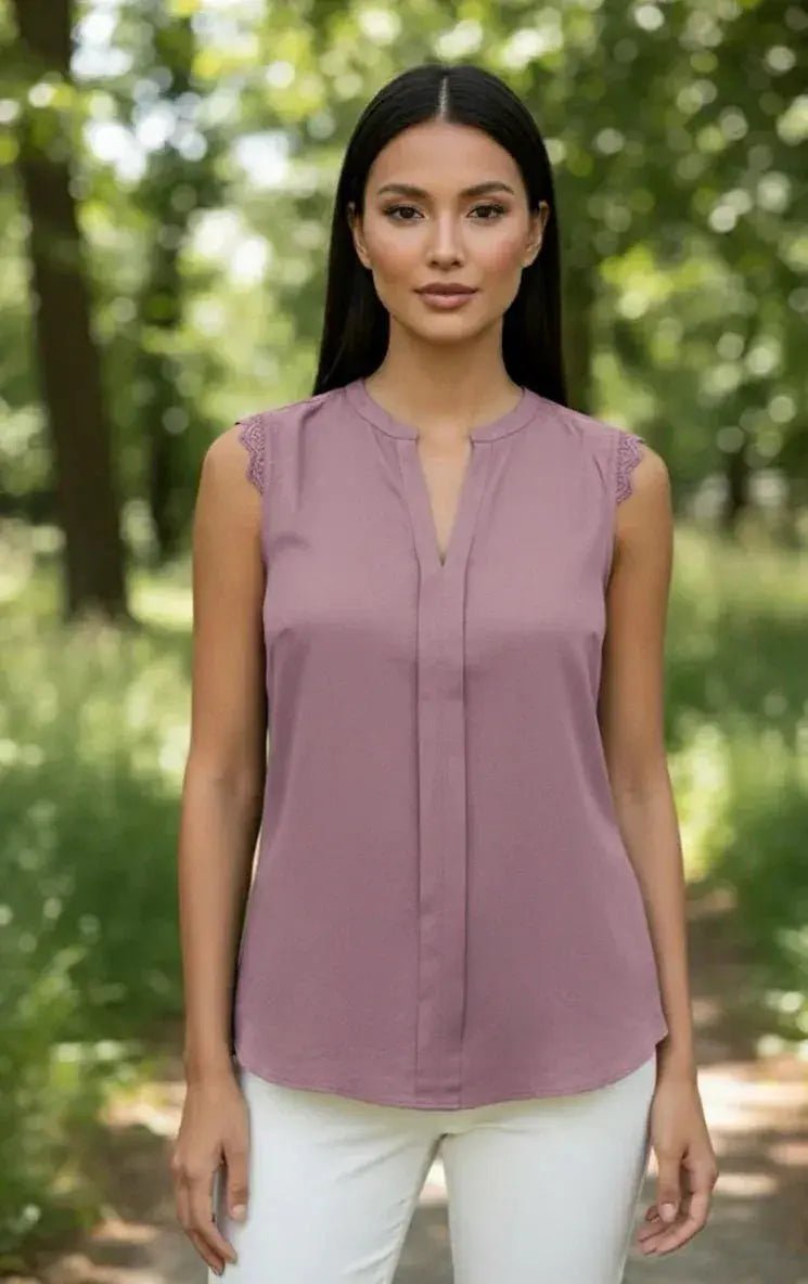 Ladies Sleeveless Shirt - SOL BY SMITHA