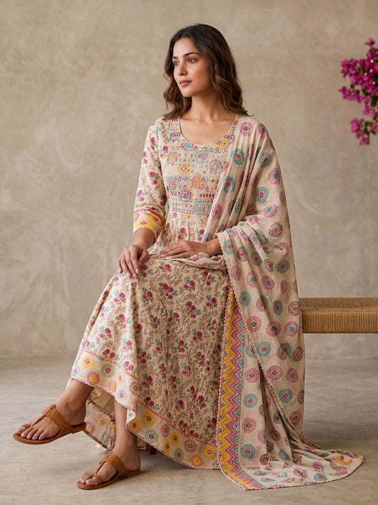 Long Kurta With Dupatta - SOL BY SMITHA