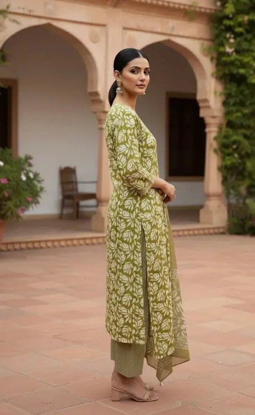 Mint Elegance Bead Work Salwar Set - SOL BY SMITHA