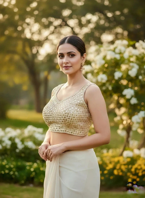 Mirror Work Blouse - SOL BY SMITHA