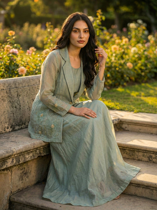 Organza 3 Piece Set for Women - SOL BY SMITHA