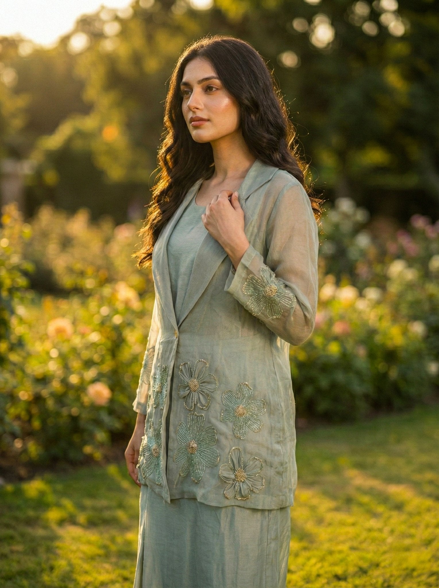 Organza 3 Piece Set for Women - SOL BY SMITHA