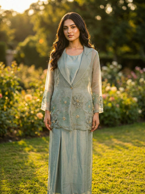 Organza 3 Piece Set for Women - SOL BY SMITHA