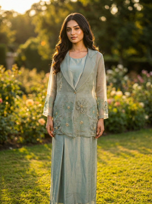 Organza 3 Piece Set for Women - SOL BY SMITHA