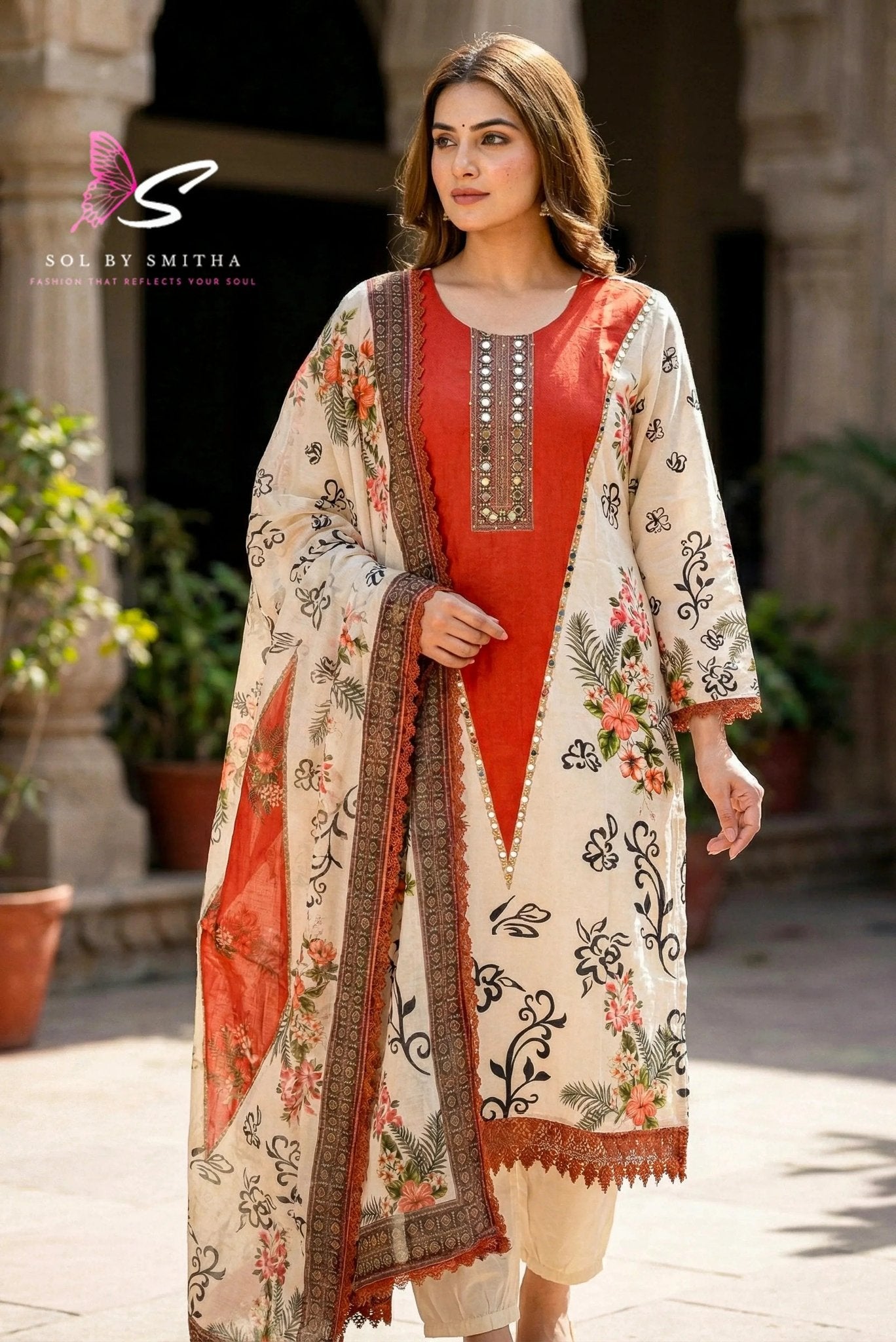 Pakistani Suit 3 PC - SOL BY SMITHA