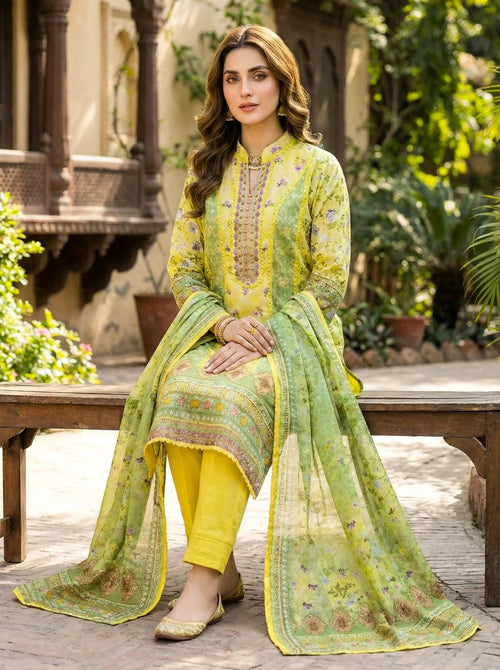 Pakistani Suits – 3 - Piece Soft Cotton Summer Set for Women - SOL BY SMITHA