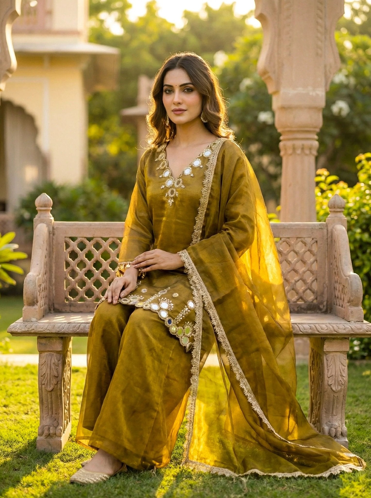 Party Wear Fancy Salwar Suit Set for Women | Festive Designer 3 Piece - SOL BY SMITHA