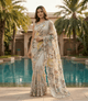 Pastel fully hand work saree with embroidery sequence - SOL BY SMITHA