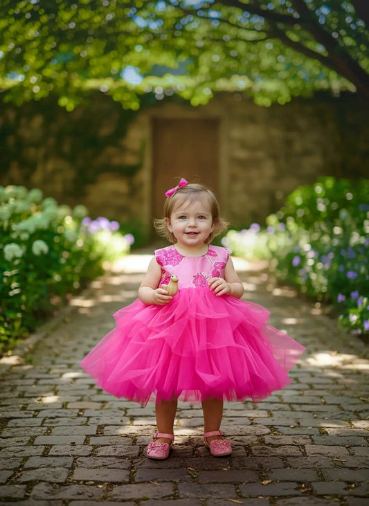 Pink color party frock - SOL BY SMITHA