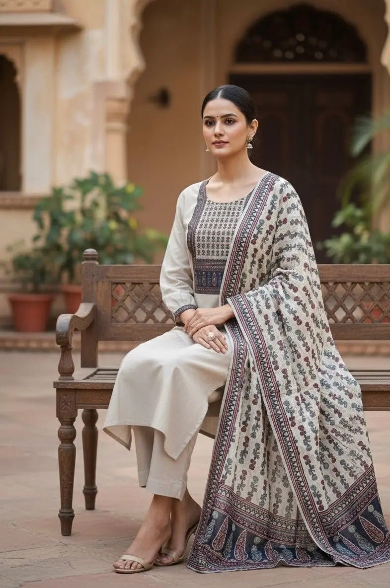 Plain Salwar Suit Printed - SOL BY SMITHA