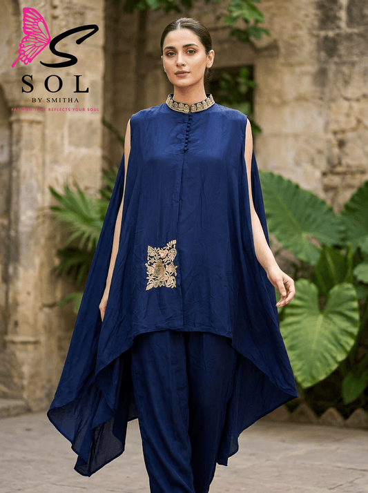 Pure Crepe Coord Set With Inner - SOL BY SMITHA