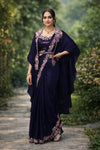 Readymade Saree With Blouse And Cape - SOL BY SMITHA