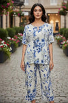 SOL BY SMITHA floral print short coord set featuring a matching top and shorts, perfect for casual summer wear.