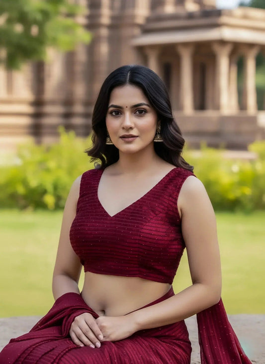 Velvet blouse - SOL BY SMITHA