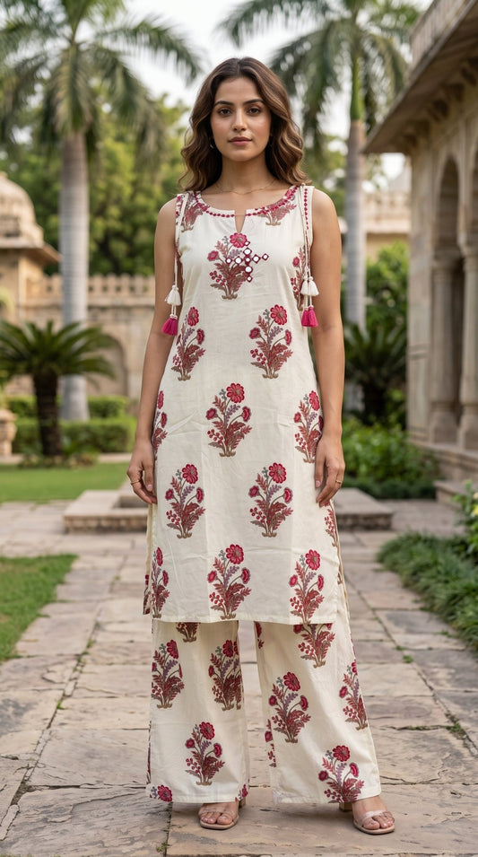 Women’s Cotton Coord Set | Comfortable Two-Piece Cotton Set - SOL BY SMITHA