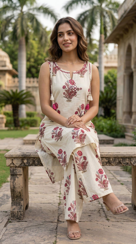 Women’s Cotton Coord Set | Comfortable Two-Piece Cotton Set - SOL BY SMITHA