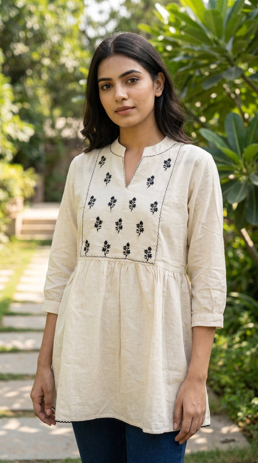 Women’s Khadi Cotton Kurti | Comfortable Cotton Kurti - SOL BY SMITHA